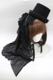 画像1: BPN / ヴェール付ミニハット  ブラック H-26-01-28-076-GO-AC-KB-ZH (1)