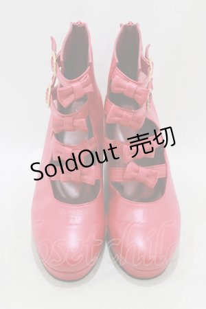 画像: MILK / チェリーアンブーツ L レッド H-26-01-28-078-ML-SH-KB-ZH