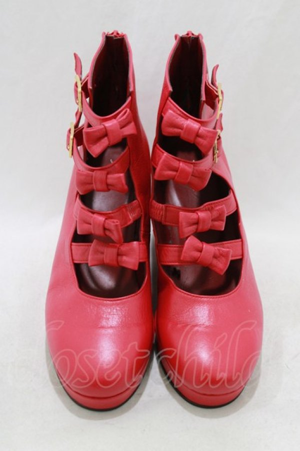 画像1: MILK / チェリーアンブーツ L レッド H-26-01-28-078-ML-SH-KB-ZH (1)