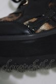 画像6: YOSUKE / 厚底レースアップブーツ 23cm レオパード H-26-01-28-080-PU-SH-KB-ZH (6)