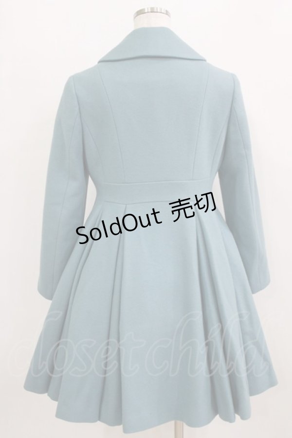 画像3: Jane Marple / ウールフレアコート  ブルーグレー H-26-01-28-013-JM-CO-KB-ZH (3)
