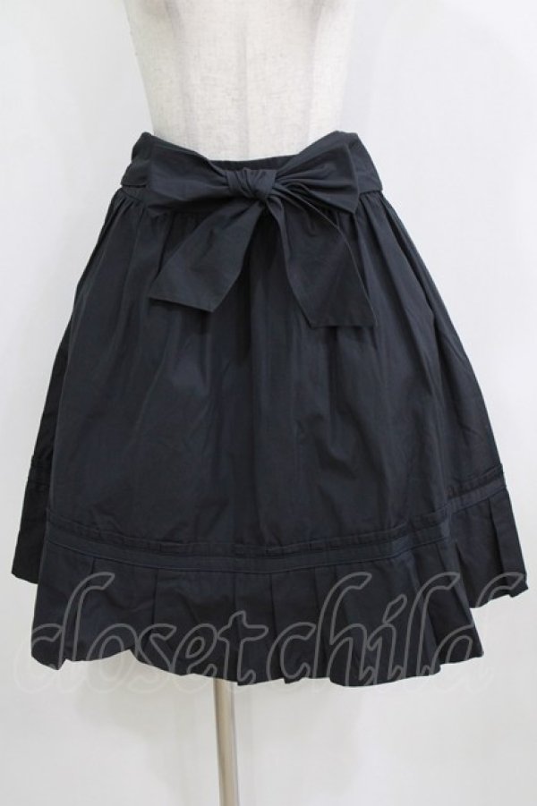 画像1: Jane Marple / リボンタックスカート  ネイビー H-26-01-28-016-JM-SK-KB-ZH (1)