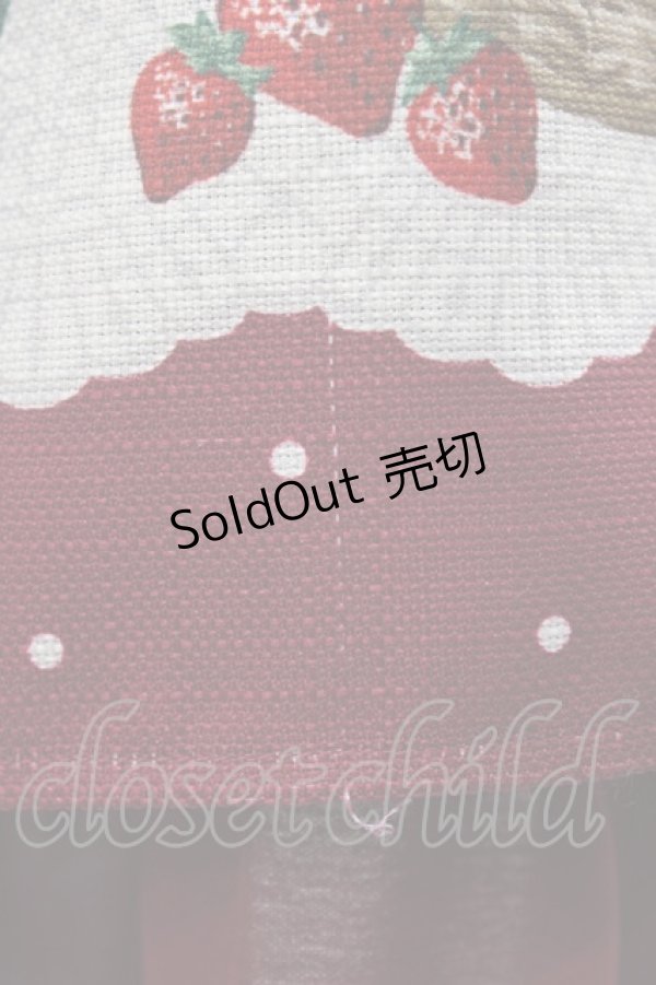 画像4: axes femme kawaii / ベリーズピクニックジャンスカ M レッド H-26-01-29-031-AX-OP-NS-ZH (4)