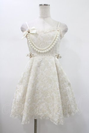 画像: Rojita / ジャガードキャミワンピース Free ホワイト H-26-01-29-032-LO-OP-NS-ZH