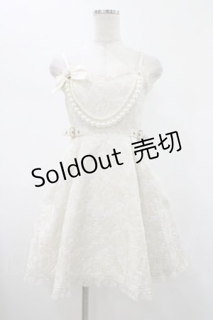 画像: Rojita / ジャガードキャミワンピース Free ホワイト H-26-01-29-032-LO-OP-NS-ZH