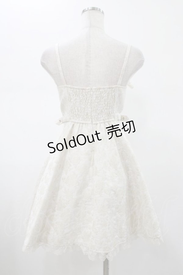 画像2: Rojita / ジャガードキャミワンピース Free ホワイト H-26-01-29-032-LO-OP-NS-ZH (2)