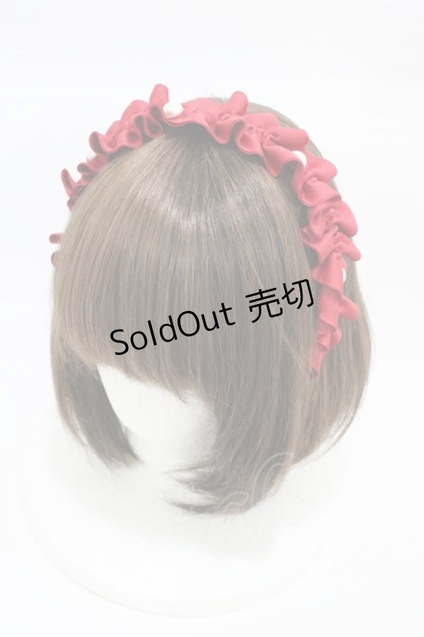 画像1: m petit by misako / AMPLカチューシャ  レッド H-26-01-29-004-LO-AC-NS-ZH (1)