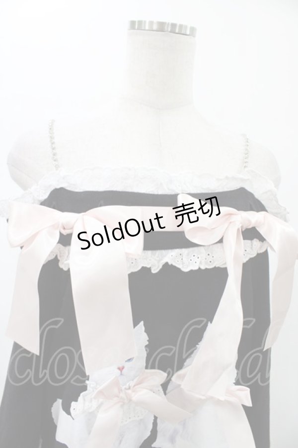 画像3: Ank Rouge / ネコちゃんオフショルプルオーバー M ブラック H-26-01-29-040-CA-TO-NS-ZH (3)