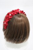 画像2: m petit by misako / AMPLカチューシャ  レッド H-26-01-29-004-LO-AC-NS-ZH (2)
