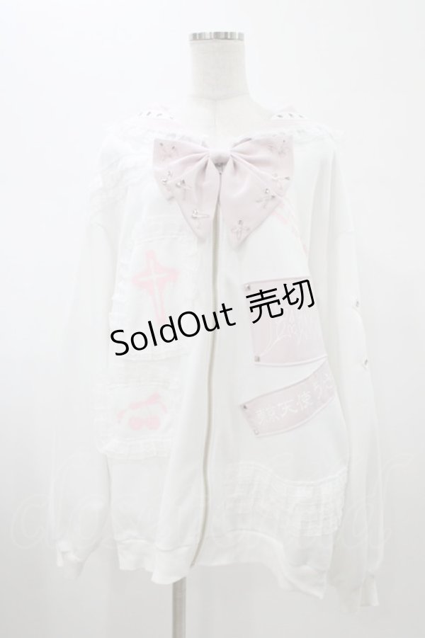 画像1: Jamie エーエヌケー / /ゴシックリメイクJK制服ジャージ M オフ/ピンク H-26-01-29-043-LO-TO-NS-ZH (1)