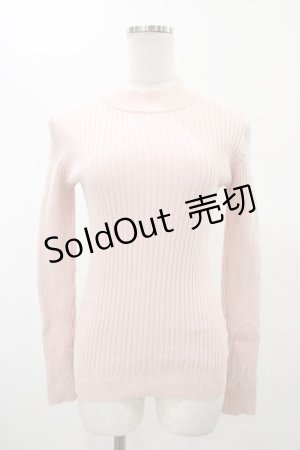 画像: F&A / バックリボンリブニットプルオーバー Free PINK H-26-01-29-047-LO-TO-NS-ZH