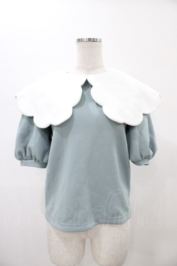 画像1: RoseMarie seoir / スカラップカラートップス Free ミント H-26-01-29-052-LO-TO-NS-ZH (1)