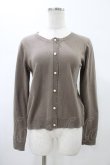 画像1: axes femme / 透かしカーディガン M ブラウン H-26-01-29-055-AX-TO-NS-ZH (1)