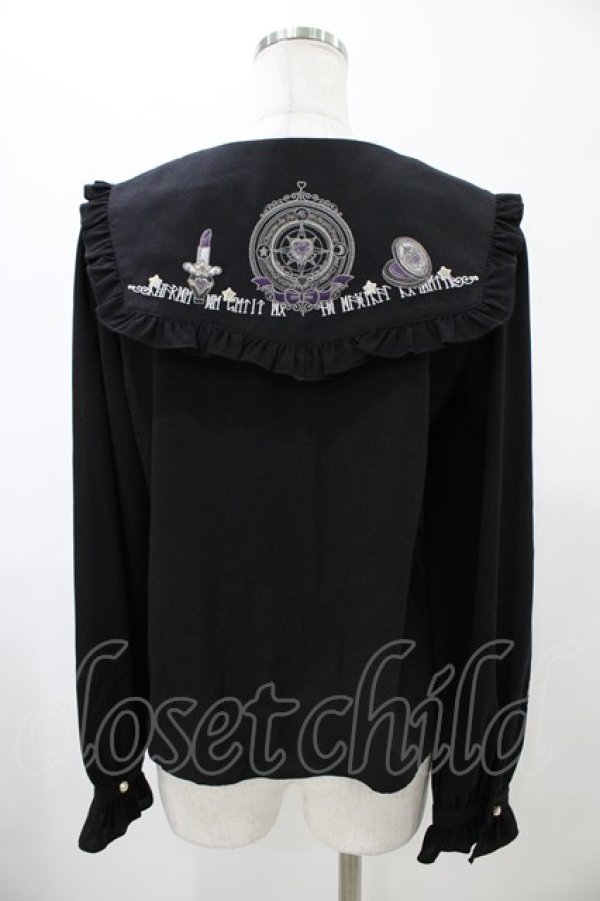 画像2: Amavel / Magical Cosmic Cosmeticフリルブラウス Free ブラック H-26-01-29-057-CA-BL-NS-ZH (2)