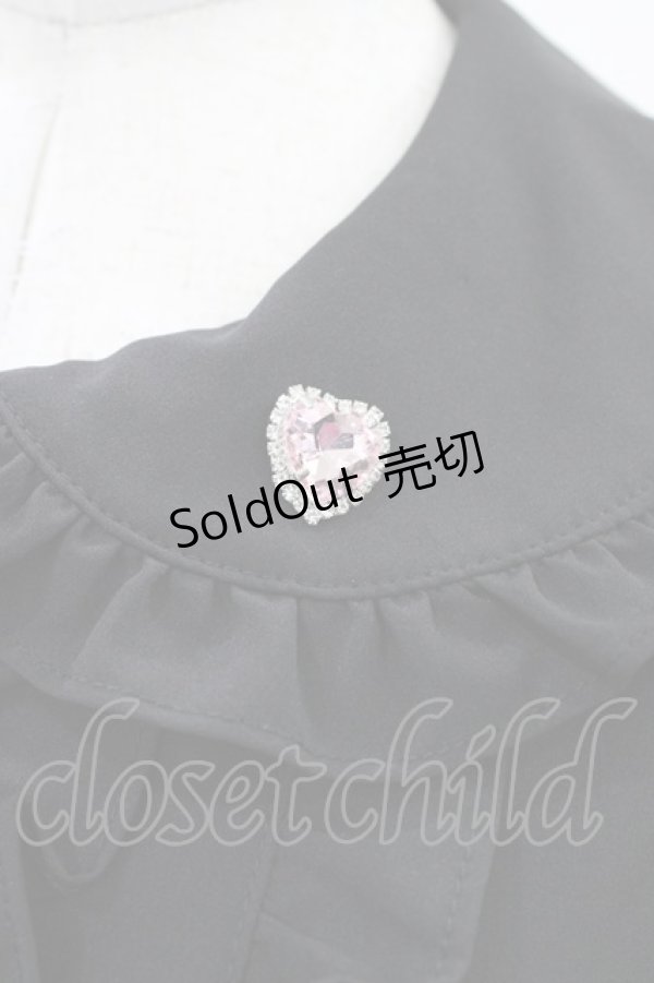 画像3: Ank Rouge / ストロベリープチリボンブラウス M ブラック H-26-01-29-058-0-BL-NS-ZH (3)