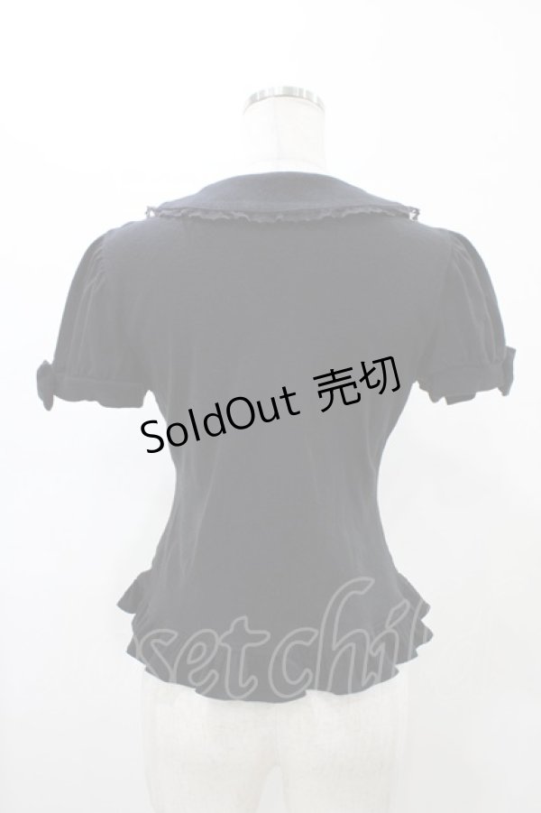 画像2: Angelic Pretty / ドレンチェリープリントカットソー Free ブラック H-26-01-29-059-AP-TO-NS-ZH (2)