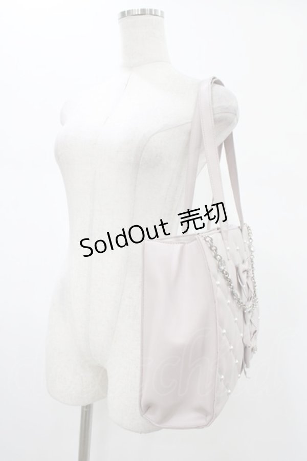 画像2: Ank Rouge / リボン＆ビジューBAG  ピンク H-26-01-29-007-CA-BG-NS-ZH (2)