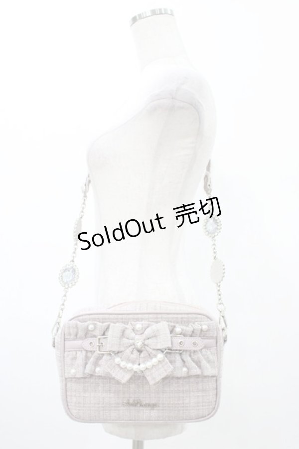 画像1: Ank Rouge / ツイードフリルBag  ピンク H-26-01-29-010-CA-BG-NS-ZH (1)