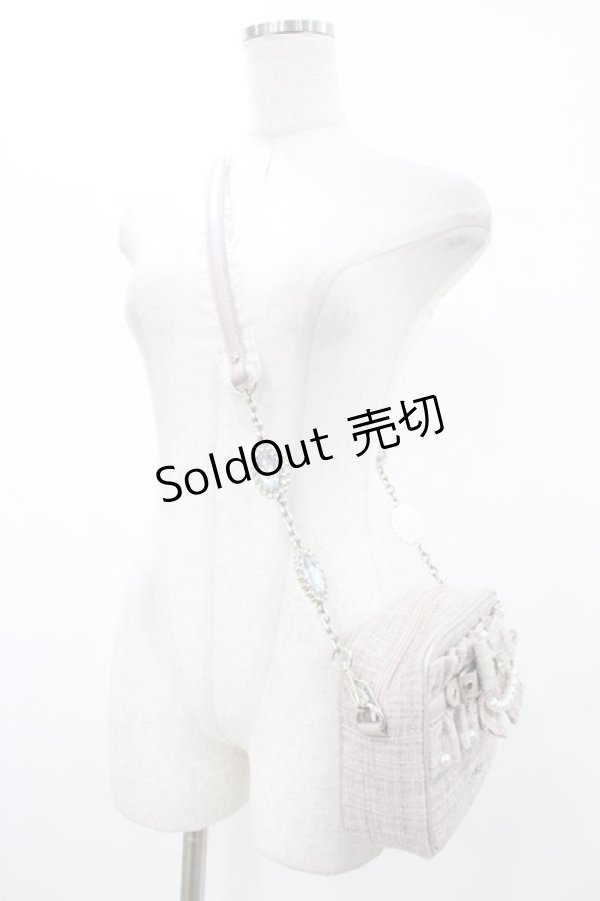 画像2: Ank Rouge / ツイードフリルBag  ピンク H-26-01-29-010-CA-BG-NS-ZH (2)