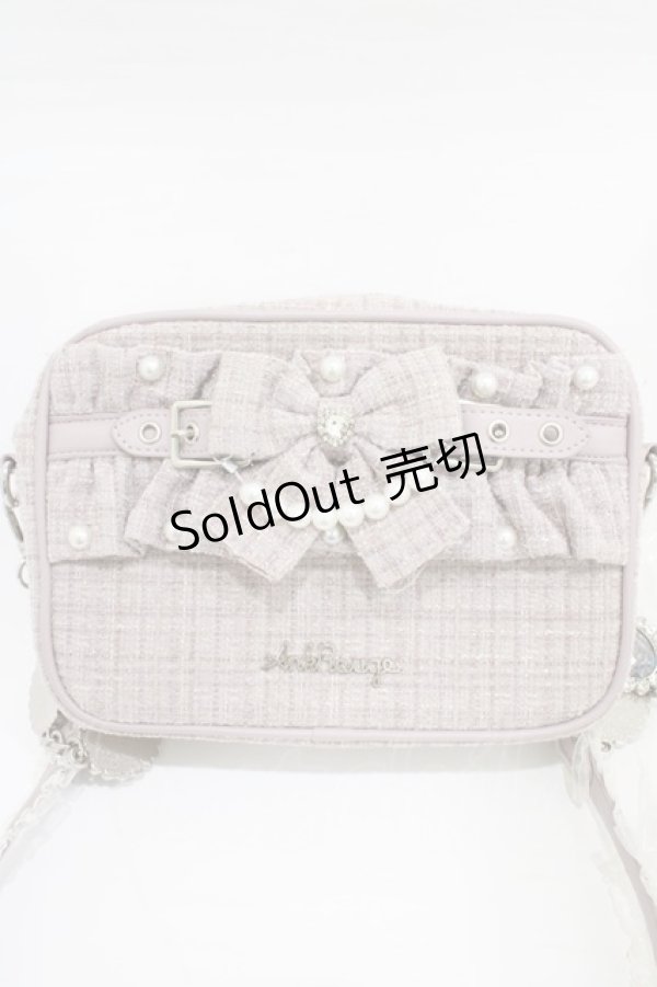 画像3: Ank Rouge / ツイードフリルBag  ピンク H-26-01-29-010-CA-BG-NS-ZH (3)