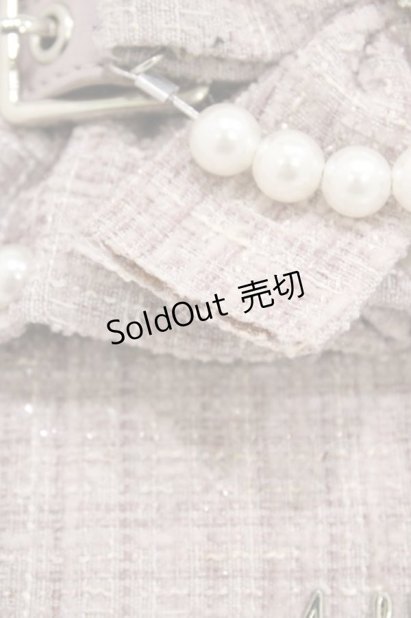 画像4: Ank Rouge / ツイードフリルBag  ピンク H-26-01-29-010-CA-BG-NS-ZH (4)