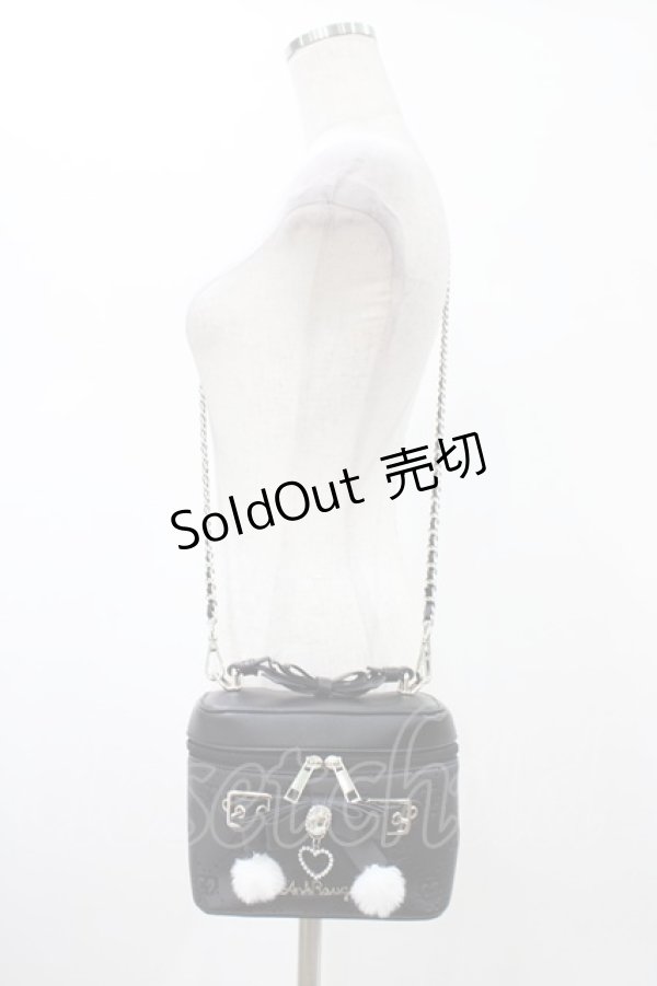 画像1: Ank Rouge / リボンバニティショルダーバッグ  ブラック H-26-01-29-011-CA-BG-NS-ZH (1)