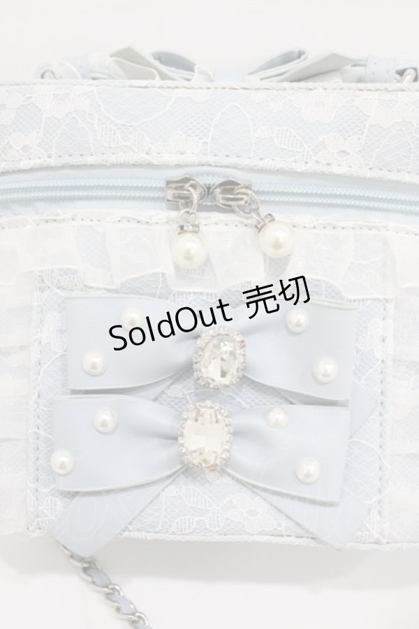 画像3: Ank Rouge / ラフォーレ原宿店限定/ノベルティレースバニティバッグ  サックス H-26-01-29-013-CA-BG-NS-ZH (3)