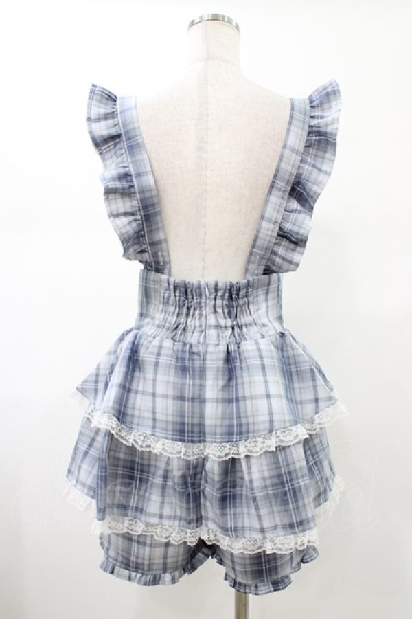 画像2: Ank Rouge / サス付きティアードスカパン M サックス H-26-01-29-016-CA-SK-NS-ZH (2)