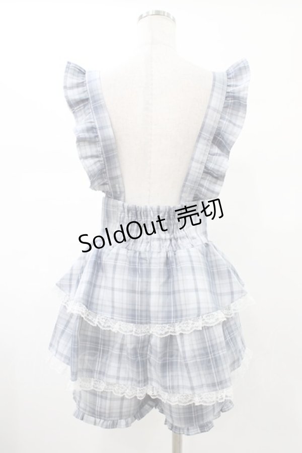 画像2: Ank Rouge / サス付きティアードスカパン M サックス H-26-01-29-016-CA-SK-NS-ZH (2)