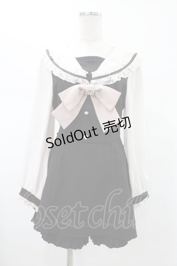 画像1: LIZ LISA / セーラーカラーセットアップ Free ブラック H-26-01-29-017-LO-OP-NS-ZH (1)