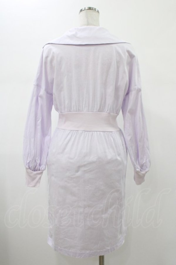 画像2: RoseMarie seoir / カットソーワンピース Free ラベンダー H-26-01-29-021-LO-OP-NS-ZH (2)