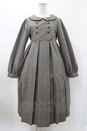 画像: FLC / MINA*タータンチェックワンピース M グレー H-26-01-29-025-0-OP-NS-ZH