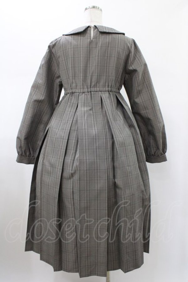 画像2: FLC / MINA*タータンチェックワンピース M グレー H-26-01-29-025-0-OP-NS-ZH (2)