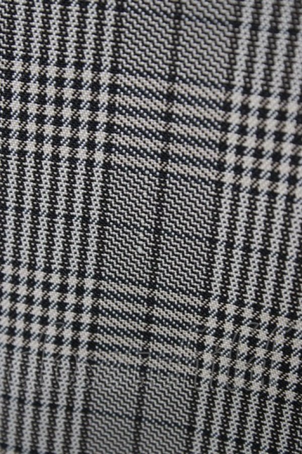 画像3: FLC / MINA*タータンチェックワンピース M グレー H-26-01-29-025-0-OP-NS-ZH (3)