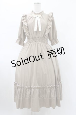 画像: m petit by misako / NINA'SコラボAMハイショクメローワンピース M ベージュ H-26-01-29-026-LO-OP-NS-ZH