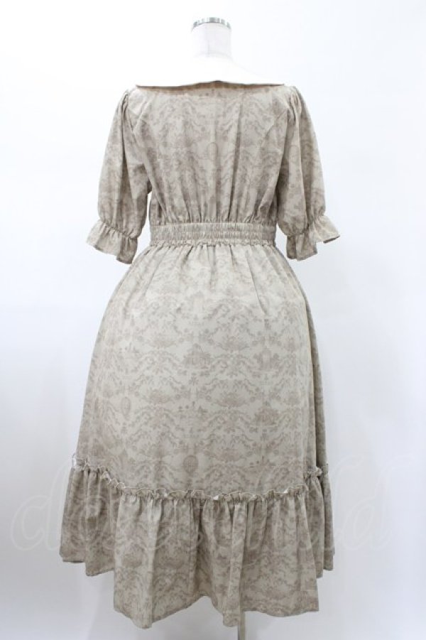 画像2: m petit by misako / NINA’Sコラボトワルドジュイワンピース M ベージュ H-26-01-29-027-LO-OP-NS-ZH (2)