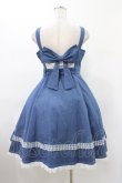 画像2: mellfy memory / Princess holiday denim ワンピース M BLUE H-26-01-29-029-0-OP-NS-ZH (2)