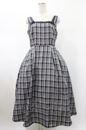 画像: m petit by misako / AMCHKスクエアネックジャンパースカート L グレー H-26-01-29-030-LO-OP-NS-ZH