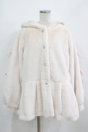 画像: Honey Cinnamon / うさみみエコファーコート Free オフ H-26-01-30-030-LO-CO-NS-ZH