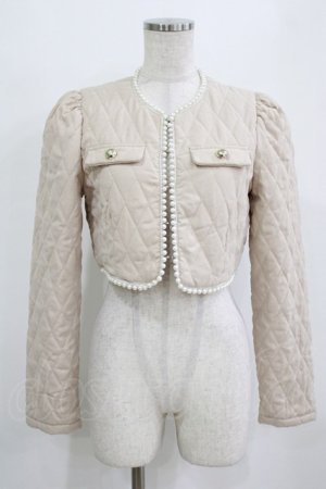 画像: Me roir / キルティングジャケット M ベージュ H-26-01-30-031-GO-JA-NS-ZH