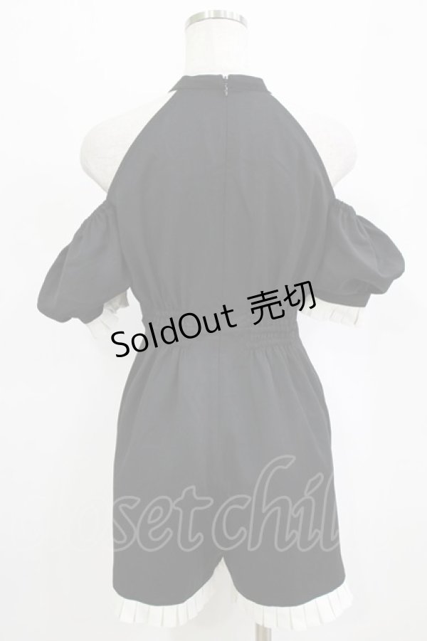 画像3: Me roir / リボンモチーフコンビネゾン M ブラック H-26-01-30-032-GO-OP-NS-ZH (3)