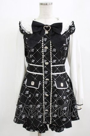 画像: LIZ LISA / モノグラムリボンツィードセットアップ Free ブラック H-26-01-30-033-LO-OP-NS-ZH