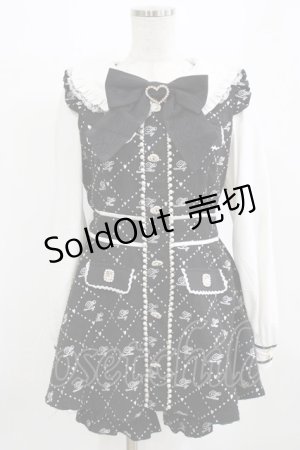 画像: LIZ LISA / モノグラムリボンツィードセットアップ Free ブラック H-26-01-30-033-LO-OP-NS-ZH