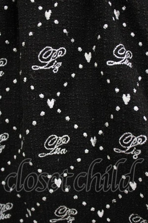 画像4: LIZ LISA / モノグラムリボンツィードセットアップ Free ブラック H-26-01-30-033-LO-OP-NS-ZH (4)