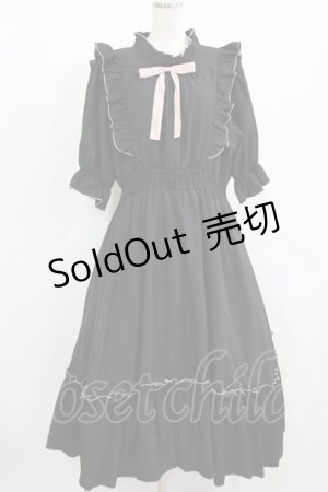 画像: m petit by misako / NINA'SコラボAMハイショクメローワンピース 3L ブラック H-26-01-30-004-LO-OP-NS-ZH