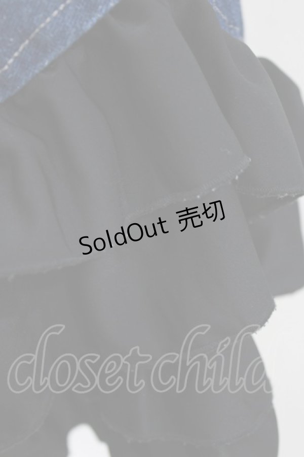 画像4: Ank Rouge / Bemqinフリルデニムショーパン M ネイビー H-26-01-30-034-CA-PA-NS-ZH (4)