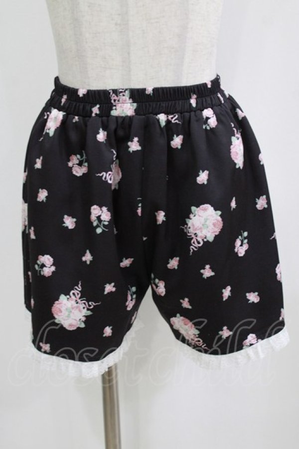 画像5: Ank Rouge / ドリーミーフラワープリントSet up M ブラック H-26-01-30-035-CA-OP-NS-ZH (5)