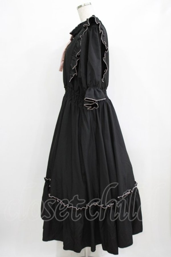 画像2: m petit by misako / NINA'SコラボAMハイショクメローワンピース 3L ブラック H-26-01-30-004-LO-OP-NS-ZH (2)