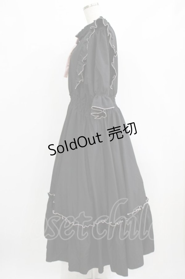 画像2: m petit by misako / NINA'SコラボAMハイショクメローワンピース 3L ブラック H-26-01-30-004-LO-OP-NS-ZH (2)