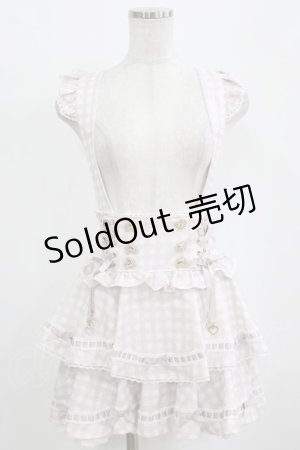 画像: LIZ LISA / はしごリボンギンガムティアードスカパン Free ピンク H-26-01-30-036-LO-PA-NS-ZH